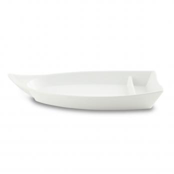 Блюдо лодка JB10A/White