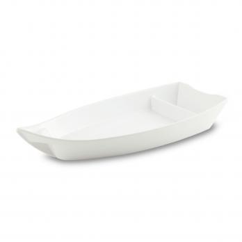 Блюдо лодка JB11A/White