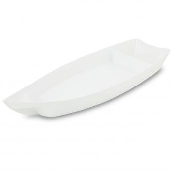 Блюдо лодка JB28A/White